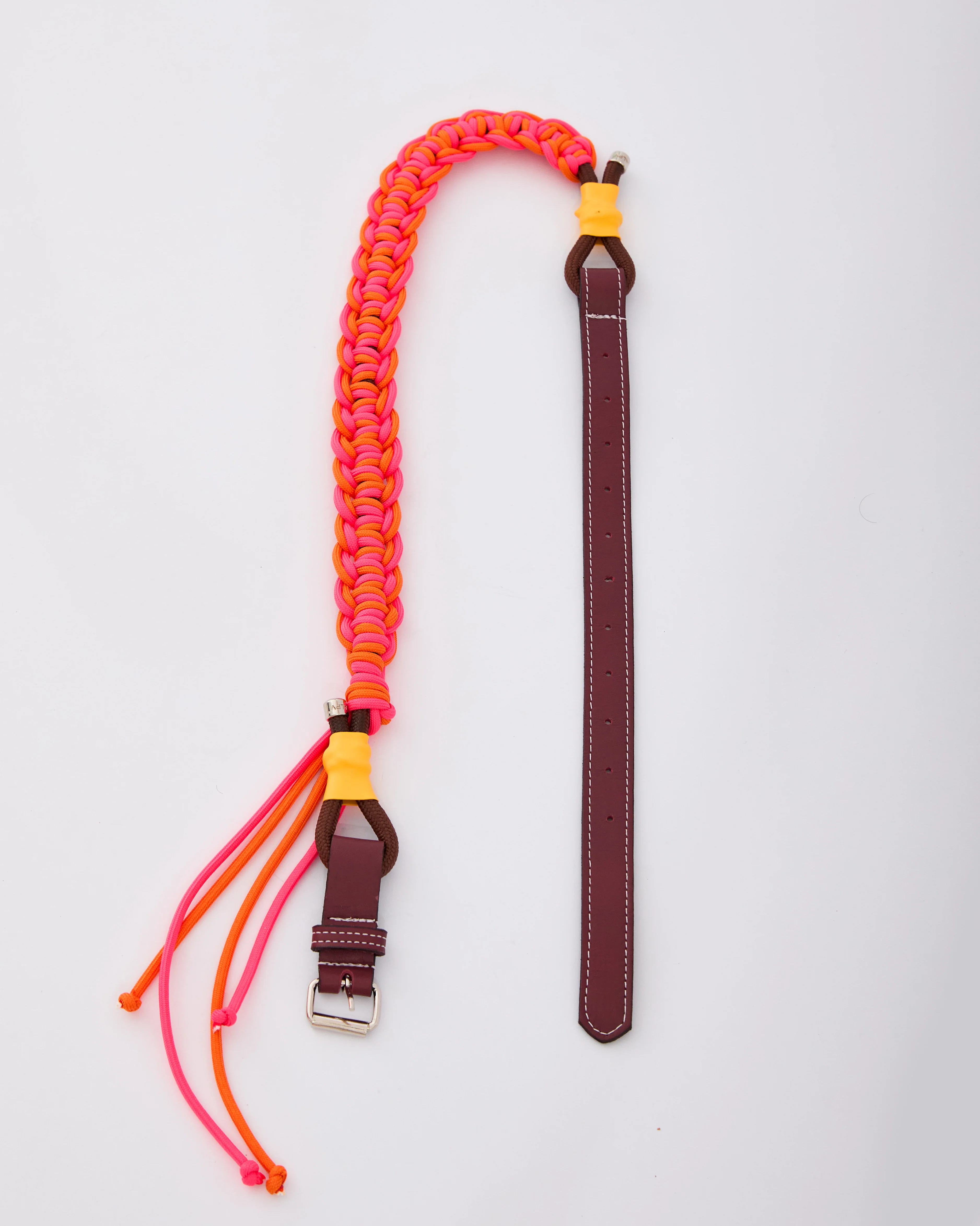 ALPV BRAIDED BELT - BURGUNDY - Image 2