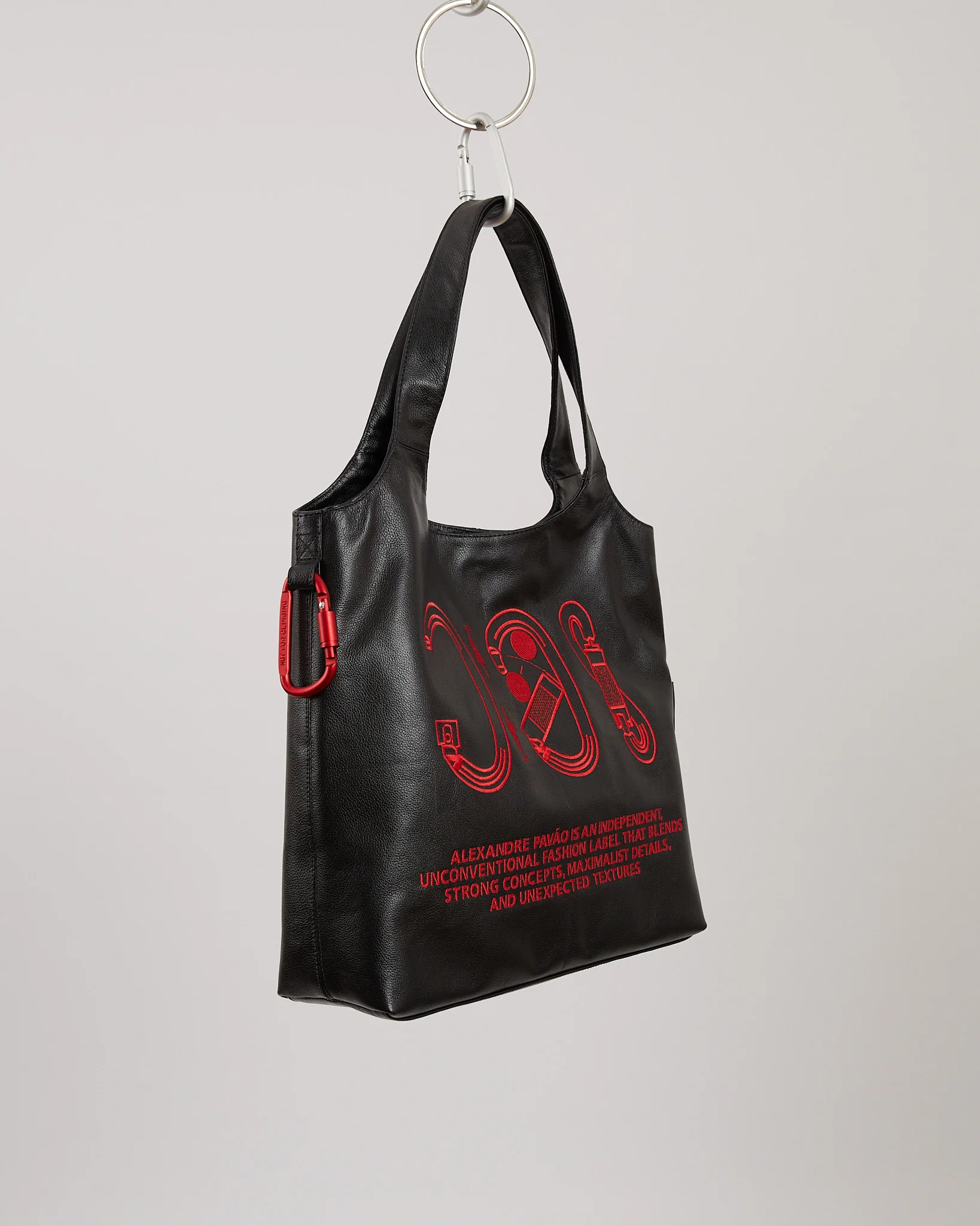 Bonny Embroidery Tote Bag - Preto - Image 3