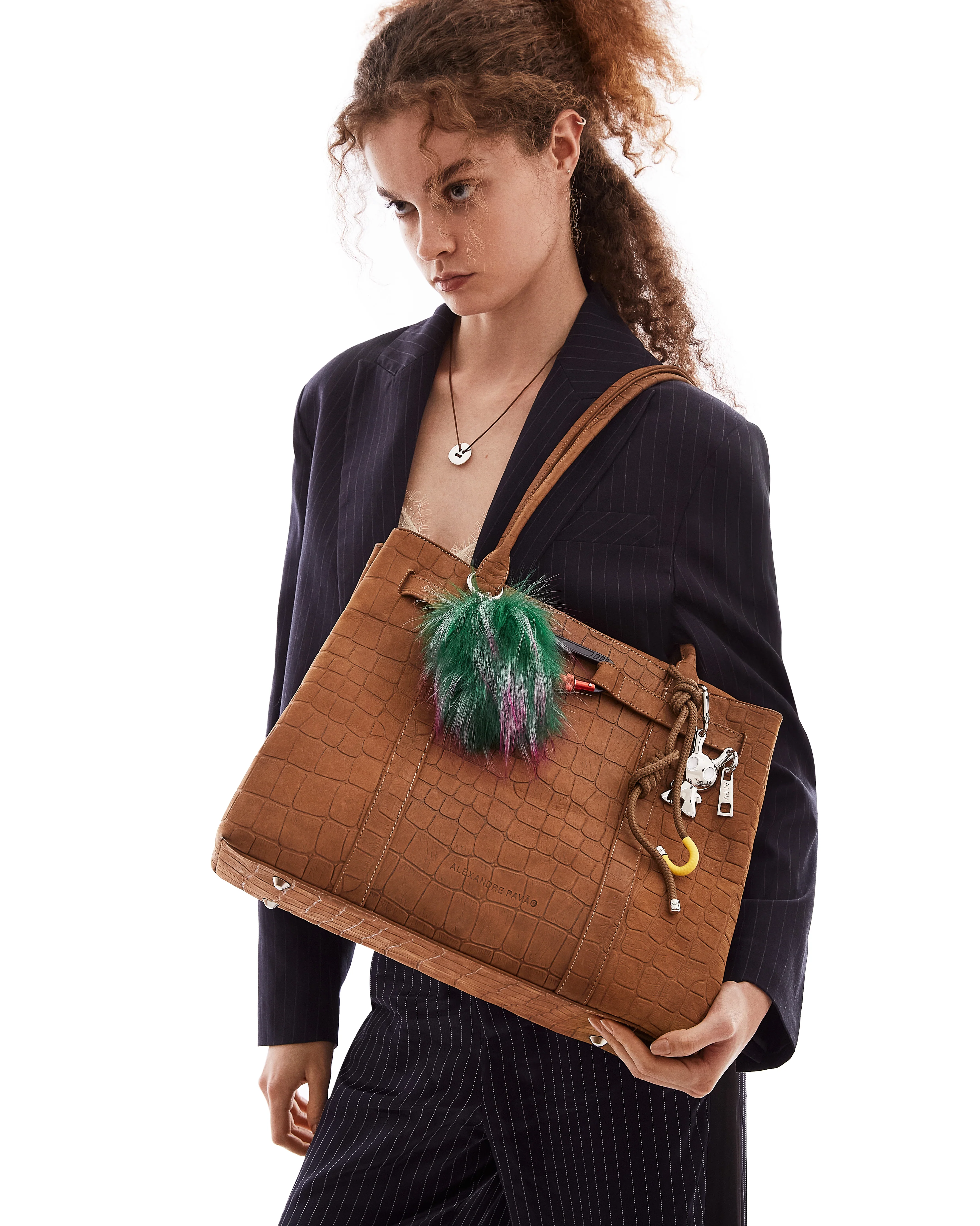 KELLYANE TOTE BAG - MARROM CROCO - Image 3