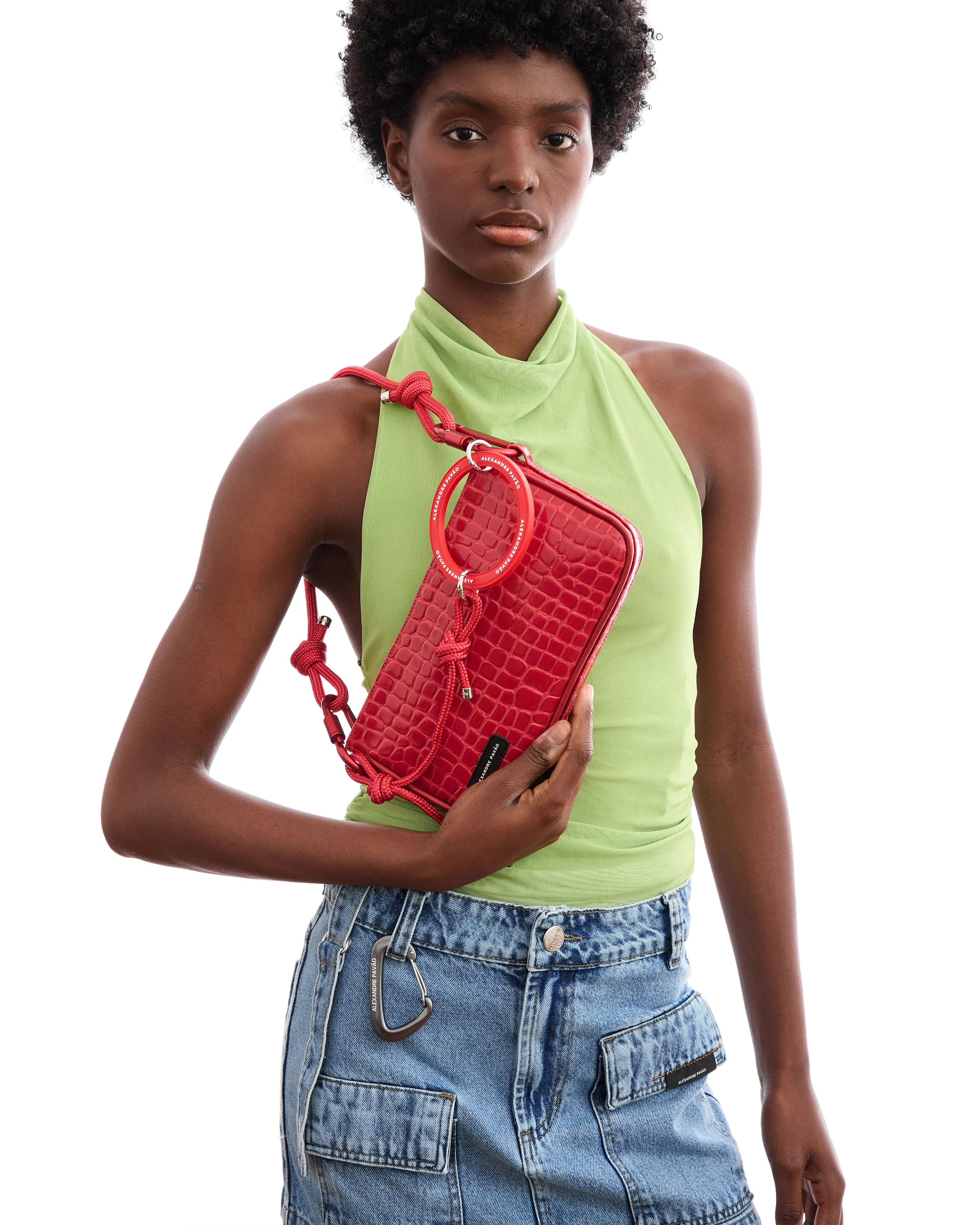 PARIS SHOULDER BAG - VERMELHO CROCO VERNIZ - Image 2