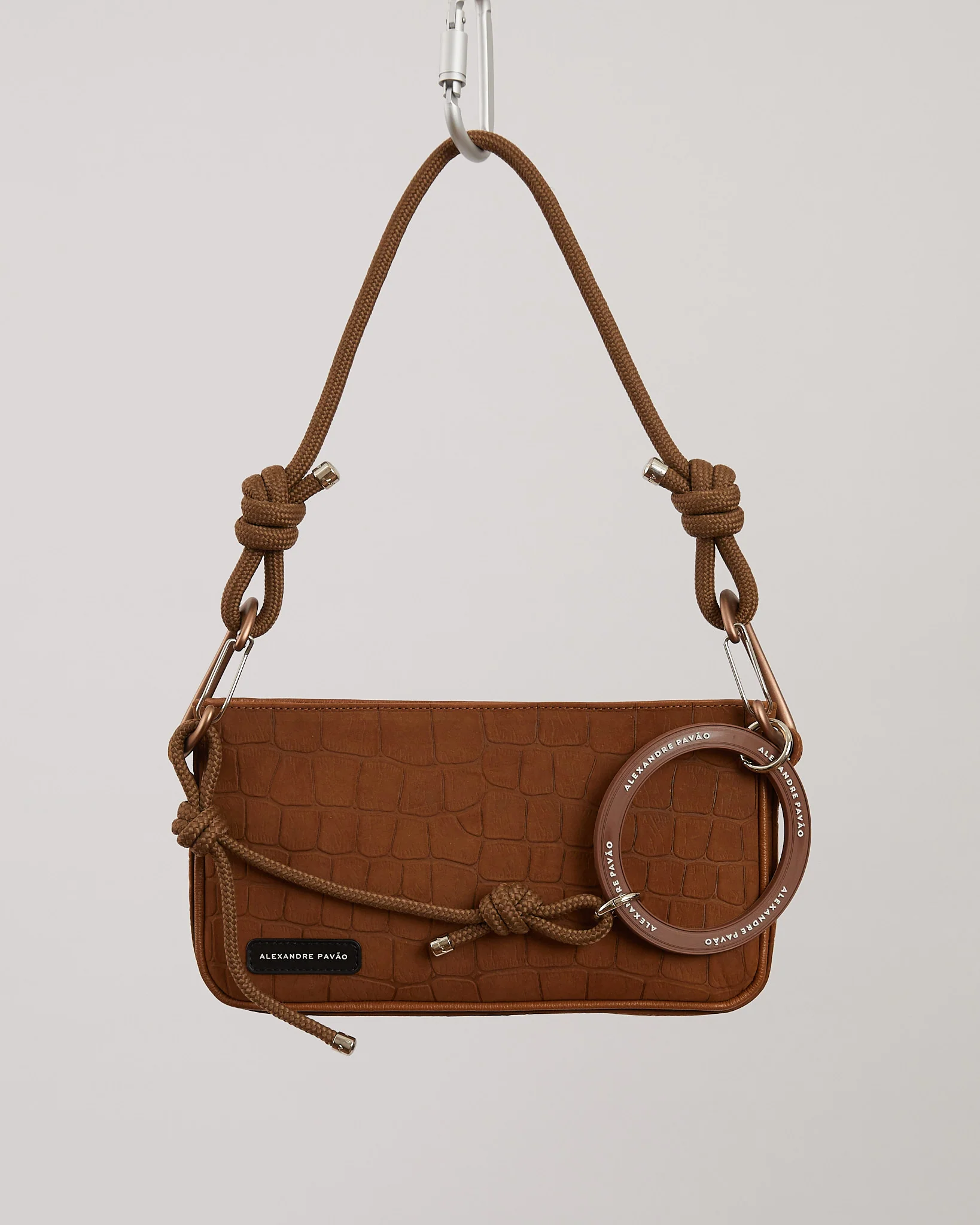 Paris Shoulder Bag - Marrom Croco - Image 3