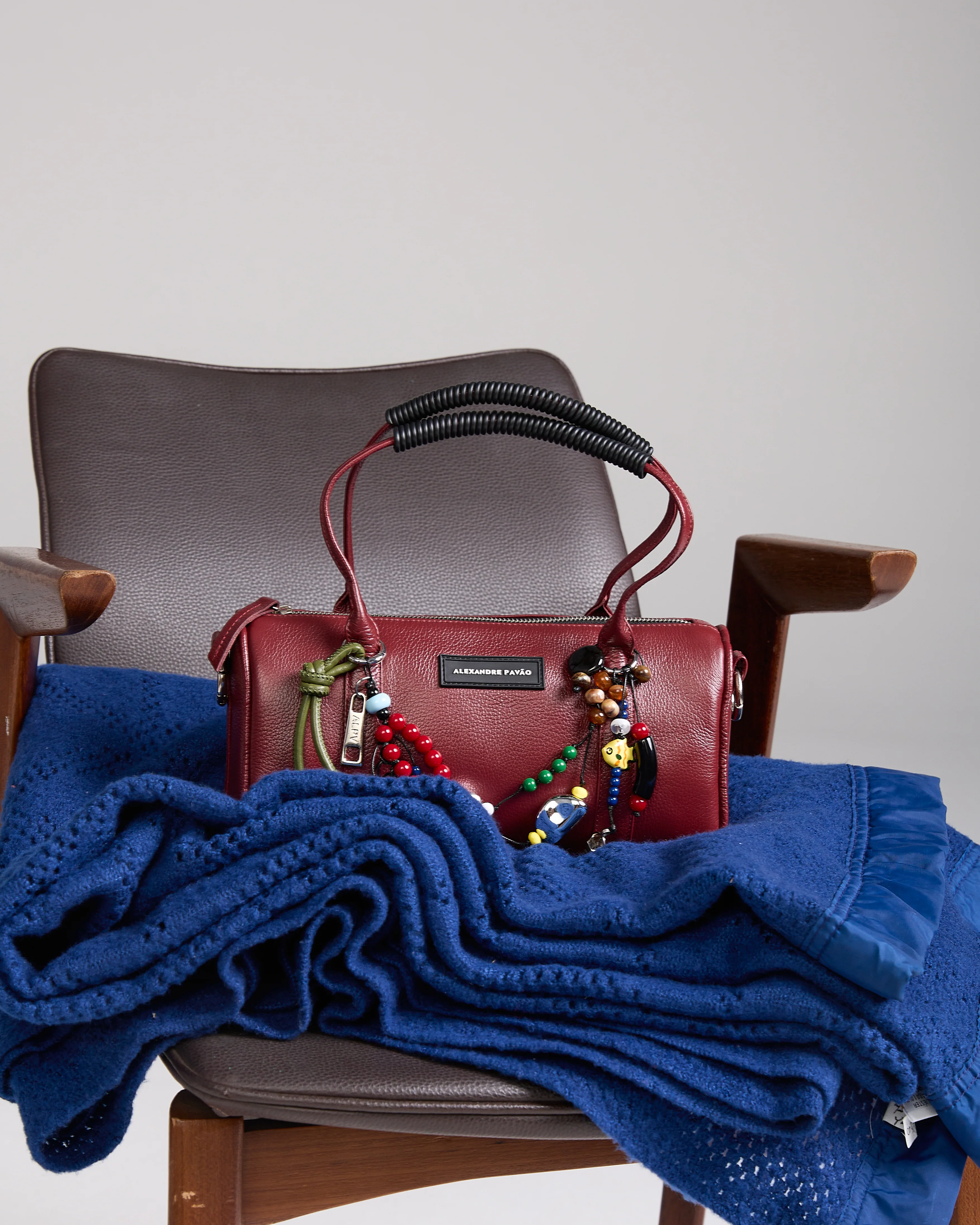 Sophia Beaded Handbag - Burgundy - Image 4